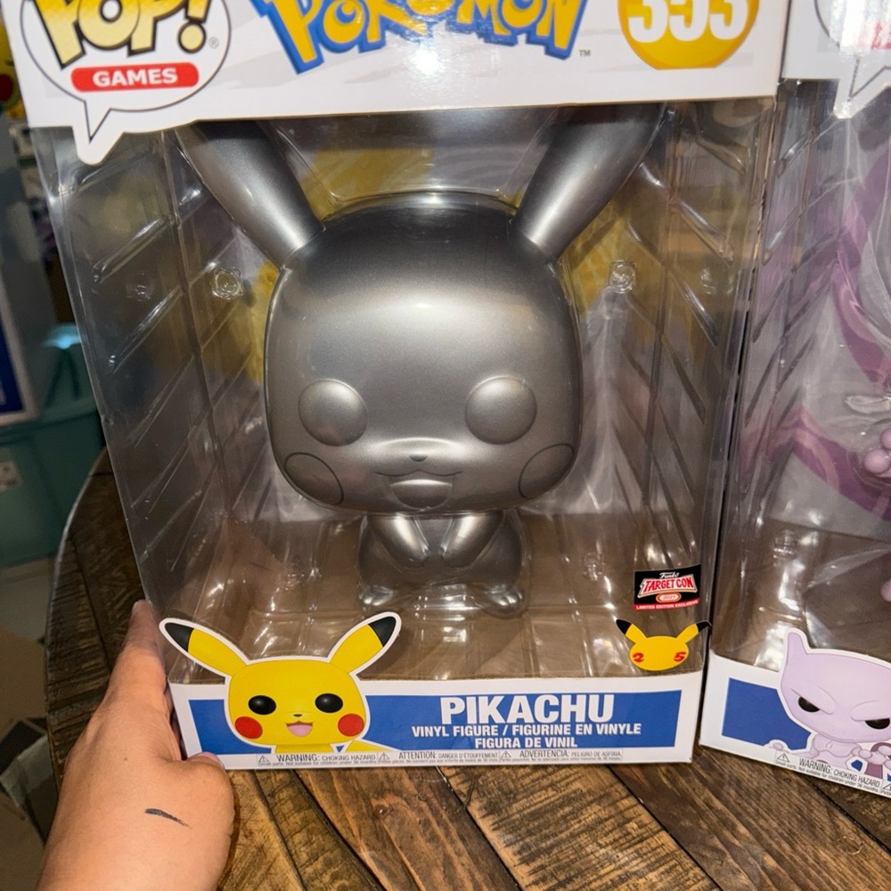 Funko Pop Silver Pikachu Vinyl Figure